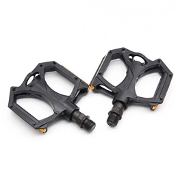 BGGPX Mountain Bike Pedal Pedal M195 Aluminum Alloy MTB Bike Pedals 2DU Bearing Ultralight Pedal Mountain Bicycle Parts With Reflector (Color : Black)