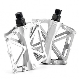 CZWNB Mountain Bike Pedal Pedals, A pair of bicycle pedal sealed bearing aluminum alloy bicycle pedal non-slip super light quick release bicycle accessories bicycle pedals mountain bike. (Color : White)