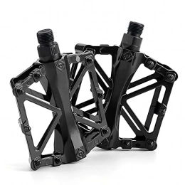 CZWNB Spares Pedals, Bicycle pedal sealed bearing aluminum alloy bicycle pedal non-slip super light quick release pedal bicycle accessories bicycle pedals mountain bike. (Color : Black)