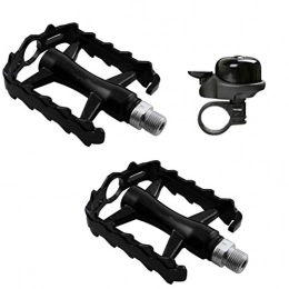 Pedals Spares Pedals Bike, Anti-slip Ultralight CNC MTB Mountain Bike Sealed Bearing Bicycle Accessories, with free Bicycle Bell