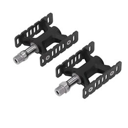 Shanrya Spares Pedals, DU Bearings Widened to Prevent Slippage of Mountain Bike Pedals (Black)