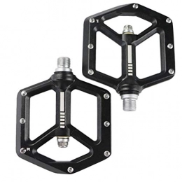 Pedals Spares Pedals Mountain Bike, Alloy Bearing Antiskid Mountain Road Bike Cycling, Ultralight CNC Bicycle Equipment, Black