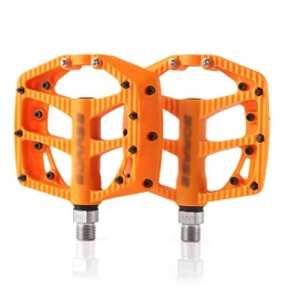 JDJFDKSFH Spares Pedals Mountain Bike Pedals Lightweight Nylon Fiber Bicycle Platform Pedals for 9 / 16 orange