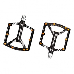 perfeclan Spares Perfeclan Anti-slip Mountain Bike Pedals-Durable Road Bicycle Bearing Pedals-Lightweight Bike Platform Pedals, Suitable for 9 / 16 Inch Bikes - Black