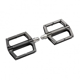 perfeclan Spares Perfeclan Mountain Bike Pedals, Non-Slip 9 / 16In Bicycle Pedals, Aluminum Sealed Bearing Platform Flat Pedals for Mountain Bike MTB BMX Folding Road Bicycle - Black, 98x92x16mm