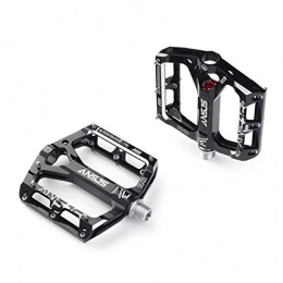 Piore Spares Piore Non Slip Mountain Bike Pedals Ultra Strong Colorful Machined Sealed Bearings for Road BMX MTB Bike, Black