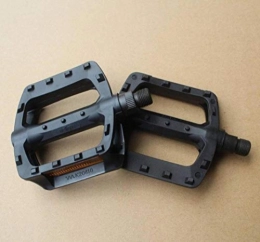 Piore Spares Piore Portable Mountain Bike Bicycle Pedals plastic Big Foot Road Bike double Pedals Bicycle Bike Parts, black
