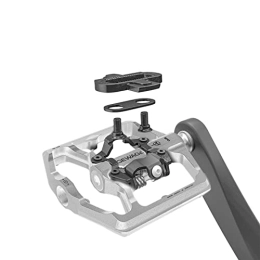 Platform Pedals - Waterproof Wide Pedals with Sealed Bearing - Effort-Saving Bicycle Pedals with 8 Nonslip Nails, Riding Supplies for Mountain Hybrid Road Urban Bikes Mkyoko