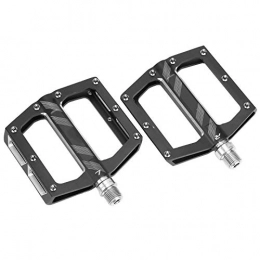Pokerty9 Spares Pokerty9 Bike Pedals, Wide Platform Aluminum Alloy High Strength Pedal, for Road Bike Mountain Bike(black)