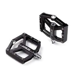 PPLAS Mountain Bike Pedal PPLAS Non-Slip Mountain Bike Pedals, Ultra Strong Colorful Cr-Mo CNC Machined 9 / 16" Du Sealed Bearings for Road BMX MTB Fixie Bike (Color : A)