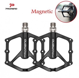 PROMEND Mountain Bike Pedal PROMEND flycoo pd-m66Magnetic Mountain Bike Bicycle Pedals Aluminum Alloy With Chrome Molybdenum Steel 3Sealed Bearings Stainless Steel Anti-Slip MTB CNC 12.3cm 10cm