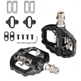 PROMEND Spares PROMEND Lightweight Nylon Automatic Mountain Bike Pedal with Chrome-Molybdenum Steel Bearing + SPD Wedge