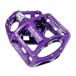 Purebesi Bicycle pedal Magnesium Alloy Bicycle Cycling Bike Pedals Road Mountain Bike Bearing Pedal Ultralight Durable Professional Parts Replacements (Purple)