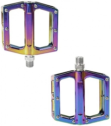 QIANMEI Spares QIANMEI wide pedals Bicycle pedal|Colorful Aluminum Alloy Pedals Anti-slip Waterproof Dustproof|Compitable with Mountain Road Usual Bike