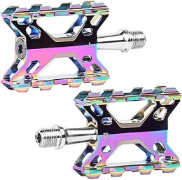 QIANMEI Mountain Bike Pedal QIANMEI wide pedals Bike pedal|3D non-slip Lightweight Pedals|Colorful Aluminum Alloy Bicycle Pedals|for Road / Mountain / MTB / BMX Bike