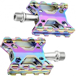 QIANMEI Mountain Bike Pedal QIANMEI wide pedals Road bike pedals|Aluminum Ultralight 14mm Thread Caliber Universal Bicycle Pedals|for Road / Mountain / MTB / BMX Bike