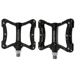 QJKai Spares QJKai Bicycle Cycling Bike Pedals, CNC Machined Aluminum Antiskid Durable Mountain Bike Pedals Road Bike Flat Pedals For 9 / 16 Inch Screw Thread Spindle