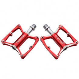 QJKai Mountain Bike Pedal QJKai Bike Pedal, CNC Aluminum Alloy Body Non-Slip Bike Pedal Mountain Bicycles Platform Pedals With 3 Sealed Bearings, MTB BMX Cycling Bicycle Pedals 9 / 16" Cr-Mo Spindle