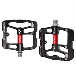 QJKai Spares QJKai Bike Pedals, Lightweight Aluminum Alloy Mountain Road Bicycle Flat Pedals With 3 Sealed Bearings, Cr-Mo CNC Machined 9 / 16 Inch MTB BMX Cycling Bike Pedals