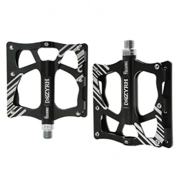 QJKai Spares QJKai Bike Pedals, MTB Mountain Road BMX Bicycle Cycling Flat Pedals 9 / 16" Thread Spindle Non-Slip Durable CNC Aluminum Alloy With 3 Sealed Bearings Axle