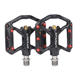 QOXEZY Spares QOXEZY Bicycle Cycling Bike Pedals, Full Carbon Fiber Ultralight Road Bicycle Pedal Bearing for Universal Folding Mountain Bike Trekking Bike Anti-Slip