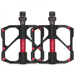 qwertyu Bike Pedals, Bicycle Pedals Aluminum Alloy 3 Bearings Mountain Non-Slip Bicycle Pedals Bicycle Platform Pedals Mountain Road Bike Pedals
