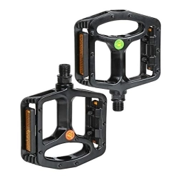 QXFJ Mountain Bike Pedal QXFJ Lightweight Bike Pedals Cycling Pedals Anti-Skid Treatment Pedals Mountain Bike Pedals Bicycle Pedals Ultra-Light Mountain Bike Aluminum Alloy Pedals With Reflectors Surface