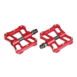 QXFJ Spares QXFJ Lightweight Bike Pedals MTB Bicycle Pedals Folding Bicycle Pedals Mountain Bike Pedals Palin Bearings Wide And Comfortable Aluminum Alloy Ultralight Road Bike Pedals
