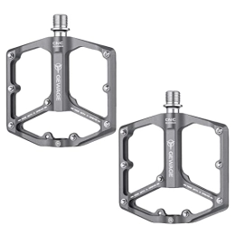 QYEW Enlarged and Widened Bike Pedals | Aluminum Alloy Bicycle Wide Platform Flat Pedals | Sealed Bearing Design Mountain Bike Pedal