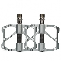 QYK Spares QYK -Mountain Bike Pedals, 3 Bearing Lightweight Platform, for Road Mountain Bike, Pedals Bicycle Flat Pedals Aluminum, highwayC