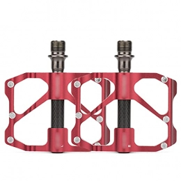 QYK Spares QYK -Mountain Bike Pedals, Pedals Bicycle Flat Pedals Aluminum, 3 Bearing Lightweight Platform, for Road Mountain Bike, highwayA