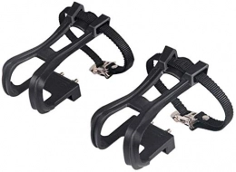 RENFEIYUAN Mountain Bike Pedal RENFEIYUAN 2Pcs Sturdy Nylon Mountain Bike Cycling Bicycle Pedal Toe Clip Strap Belts Clips, Bike Skewers, Quick Release Lever Bicycle Hubs, MTB parts cycle pedals