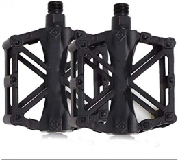 RENFEIYUAN Mountain Bike Pedals, Bicycle Pedal, Outdoor Sport Aluminium Alloy Mountain Bike Flat Road Bike Bicycle Pedal, Cycling Bike Parts Pedals cycle pedals (Color : Black)