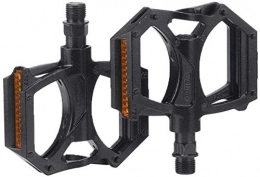 RENFEIYUAN Mountain Bike Pedal RENFEIYUAN MTB AntiSlip Mountain Bike Pedals, Aluminum Alloy Sealed Bearing Bicycle Parts, Cycling Bicycle Pedals, Carbon Fiber Sealed Bearings cycle pedals (Color : Black)
