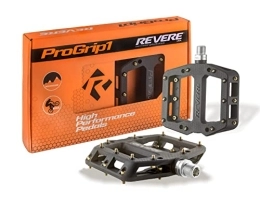 Revere Pro Grip MTB Mountain Bike Pedals Non-Slip Lightweight Nylon Fiber Bicycle Platform Pedals for BMX MTB 9/16" (Gold)