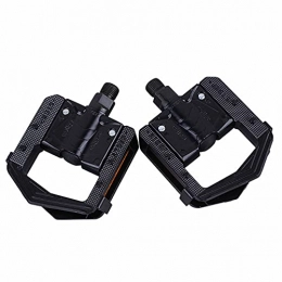 Rgzqrq Spares Rgzqrq Mountain Bike Pedals, Folding Pedals for Bike with Aluminum, Bicycle Folding Pedals Flat Platform 9 / 16" Inch 14mm for Road Mountain Bike
