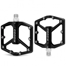 RIDDGO Mountain Bike Pedal RIDDGO MTB Pedals Mountain Bike Pedals Aluminium CNC Bike Platform Pedals Lightweight Road Cycling Bicycle Pedals for MTB BMX 9 / 16