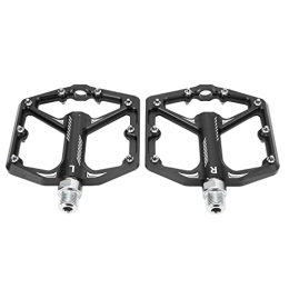 RiToEasysports Mountain Bike Pedal RiToEasysports Bike Pedals, Aluminum Alloy Antiskid Mountain Bike Pedals Universal Footboard Bicycle Pedal Bike Accessories(Black) Bicycle And Spare Parts