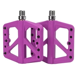 RiToEasysports Spares RiToEasysports Bike Pedals, Widen Nylon Bicycle Platform Pedals with Anti-Skid Nails for Mountain Bikes Road Bikes(Purple) Bicycles And Spare Parts