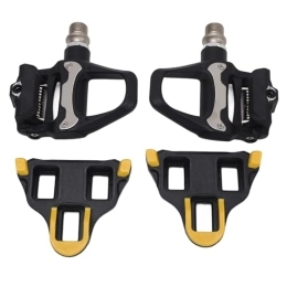 Alomejor Spares Road Bike Pedals, Adjustable Tension Efficient Self Locking Bicycle Pedals for Mountain Road Bike