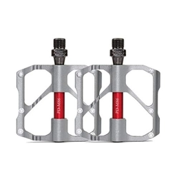 DC CLOUD Spares Road Bike Pedals Bicycle Pedals Mountain Bike Metal Pedals Bicycle Pedals Wide Platform Pedals Super Lightweight Non-slip Aluminum Pedal For Road Bikes Or Mountain Bikes 86silver, free size