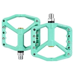 AXOINLEXER Spares Road Bike Pedals Mountain Bike Pedals Non-Slip Lightweight Cycling Pedals Platform Aluminum Alloy Bicycle Pedal Fits Most MTB BMX, Green