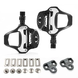 Road Bike Pedals, Spd Pedals, Self‑Locking Pedals with Cleats,Cycling Pedals Cleat for SPDCleats System Shoes, Indoor Outdoor Cycling & Road Bike Bicycle Cleat Set
