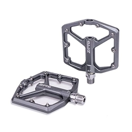 CNRTSO Mountain Bike Pedal Road Bike Ultralight Sealed Pedals CNC Cycling Part Alloy Hollow Anti Slip Bearings System Mountain 12mm Axle Bike pedals (Color : JT07 Titanium)