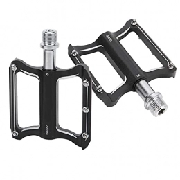 ROMACK Spares ROMACK Bike Flat Pedals, Light in Weight Mountain Bike Pedals Wear‑resistant WITH 10 Anti‑skid Nails DU Bearing Pedals for Mountain Bikes and Road Bikes.