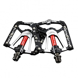 Rubeyul 2Pcs Bicycle Pedals, Mountain Cycling Bike Pedals, Aluminum Alloy 3 Bearing Pedals, Anti-Slip and Durable, for BMX MTB Road Bicycle