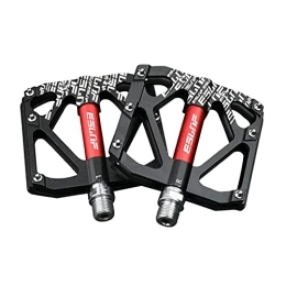 Rubyu-123 Mountain Bike Pedal Rubyu-123 Bicycle Pedals MTB Pedals Lightweight and Aluminium with Anti-Slip Bicycle Pedals for Mountain Bike for All Bicycle Types Black