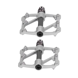 SALALIS Mountain Bike Pedal SALALIS Pair Of Lightweight CNC Aluminum Alloy Bicycle Pedal, Long Service Life Road Bicycle 3 Bearings Pedals Stability and Cycling Cadence for Labor‑savingRiding(Titanium)
