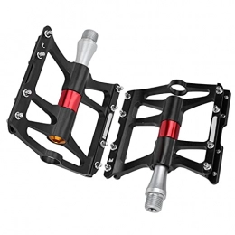SALUTUY Mountain Bike Pedal SALUTUY CNC Processing Hollow-out Bicycle Pedal 1 Pair Bike Pedal, for Road Bike(black)