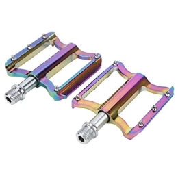 SALUTUY Spares SALUTUY Lightweight Flat Pedals, DU Shaft Sleeve Non‑Slip Pedals 14mm Universal Threaded Port for RIDING